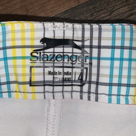 Slazenger bright plaid golf skort size 4 - Picture 2 of 4